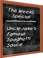 This Weeks Special: Jake's Famous Spaghetti Sauce